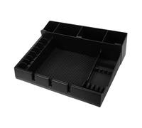 BESTYASH Boîte De Rangement Pour Tondeuse Agrafe Outils De Coiffeur Couleur Porte-tondeuse De Salon Organisateur De Plateau De Garde De Tondeuse Plateaux De Barbier Marié Noir Abdos