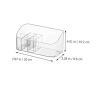 BESTYASH Boîte de Rangement Transparente Multifonction pour Cosmétiques et Petits Objets Compartiments Solides et Étanches Organisateur de Bureau et Maison Rangement Pratique pour