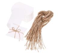 BESTYASH Boîtes De 50 Pièces coffret en papier kraft bonbons boîtes à oreillers pour bijoux petites boîtes caisses d'oreiller de petites boîtes de bouquet engourdi blanche