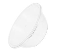 BESTYASH Bol à Mélanger Plastique Transparent Grand Format avec Couvercle Profond Non Adhésif pour Pétrir Pâte Préparer Salade et Fruits Bassine pour