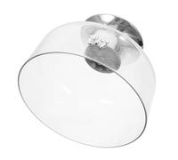 BESTYASH Bol à Pied Acrylique Transparent Bol Rond Stable pour Fruits Desserts et Bonbons Décoration de Table Polyvalente pour Cuisine et Réception