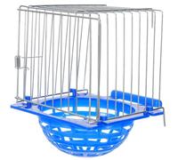 BESTYASH Bol de Nidification pour Oiseaux Petits et Moyens, Nid en Cage Creuse en Fil de Fer et Plastique, Facile à Installer pour Incubation et Sommeil