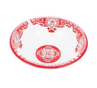 BESTYASH Bol Émaillé Ronde Épaisse Bassine à Soupe Émaillée Porte-savons Émail Lavabo Porcelaine