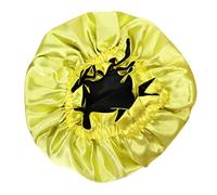 BESTYASH Bonnets De Nuit Pour Garçon Fille Élastiques Protection Capillaire Large Bord Accessoires Pour Cheveux Maison Voyage Jaune