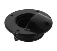 BESTYASH Bouchon de Vidange Noir en Nylon Résistant Joint Caoutchouc, Vanne Autovideuse pour Bateau, Kayak et Radeau - Accessoire de Pont Étanche, Évacuation Rapide de L’eau, Kit