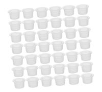 BESTYASH Bouchons en Plastique Souple 18 Mm 28 Dents Joint Étanche Embouts Universels pour Bouteilles en Verre Transparent Usage Aromathérapie Voyage Lot de 200 Pièces