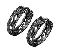 BESTYASH Boucles D'oreilles Dragon Pour Hommes Rétro Ethnique, Métal Solide, Couleur Noire, Petites Tailles, Bijoux D'oreille Masculins Pour Usage Quotidien Et Occasions Spéciales