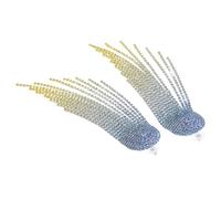 BESTYASH Boucles Oreilles Pendantes à Franges Dégradées Élégantes pour Femme Légères et Confortables Bijoux de Soirée Mariage et Bal Design Chic