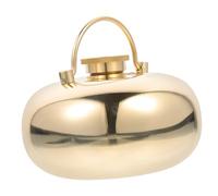 BESTYASH Bouilloire Compacte Laiton Épais Chauffe-mains Multifonction Portable Récipient Réutilisable pour Eau Chaude Outdoor Soulagement Thermique Hiver
