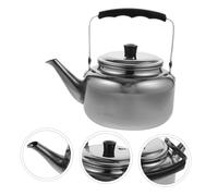 BESTYASH Bouilloire Extérieure en Acier Inoxydable 1,05L Poignée Anti-Brûlure Bouilloire Chauffante pour Thé Café Soupe Instantanée pour Maison Hôtel Pique- Portable et Légère