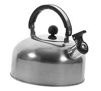 BESTYASH Bouilloire Sifflante 3l En Acier Inoxydable Épais, Compatible Cuisinière à Gaz Et Induction, Bouilloire Domestique Bouillir De L'eau, Usage La Cuisine Quotidienne, Finition Argentée