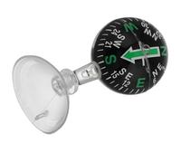 BESTYASH Boussole de Voiture Compacte à Ventouse 38 Mm en Plastique Noir, Boule de Guidage de Direction Précise pour Tableau de Bord, Accessoire de Navigation pour Voiture, Bateau