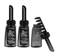 BESTYASH Bouteille de Gel Coiffant Vide avec Peigne 3Pcs Outil de Coiffure Rechargeable pour Hommes Salon Domicile