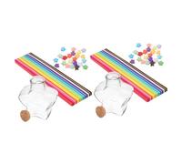 BESTYASH Bouteilles à Souhaits en Plastique Transparent Papier Origami pour Décoration de Chambre Fille et Fête, Ensemble 1 Pièce pour Bricolage Artisanal