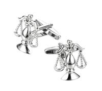 BESTYASH Boutons de Manchette Décoratifs Balance en Métal Solide, Accessoires Élégants pour Chemise Homme, Travail et Occasions Spéciales, Présent Homme Père Petit Ami