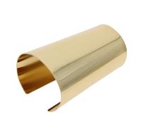 BESTYASH Bracelet En Métal Doré Large, Brassard Rigide, Bijou Unisexe, Accessoire Poignet Pour Hommes Et Femmes, Style Minimaliste, Portée Quotidienne, Finition Brillante