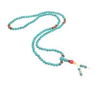 BESTYASH Bracelet Religieux Ethnique en Turquoise Verte 108 Perles Népalaises, Portable et Robuste pour Usage Quotidien, pour Occasions Spirituelles