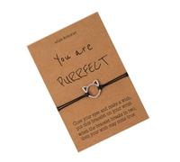 BESTYASH Bracelet Tressé En Alliage Chat Ajustable, Bracelet De Relation Inspirant Unisexe, Corde D'amitié Pour Usage Quotidien, Design Créatif Et Léger, Taille Unique