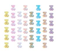 BESTYASH Breloques pour Nail Art en Résine Ours 160 Pièces, Décorations Manucure Délicates, Résistantes et Faciles à Appliquer pour Ongles