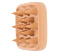 BESTYASH Brosse à shampoing en silicone balayage du cuir chevelu Brosse de lavage des cheveux laveur de cheveux pour laver les cheveux brosse à cheveux Gel de silice Brown