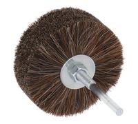 BESTYASH Brosse Poncage Bois en Crin de Cheval Marron pour Perceuse Rotative, Brosse Métallique pour Chevaux pour Polissage, Enlèvement de Rouille et Finition sur Bijoux et Jade