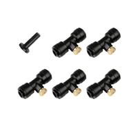 BESTYASH Buse de Brumisation en Laiton Noir, Kit 1 Set pour Tuyau 1/4 | Résistante au Soleil, Installation Facile, Pulvérisation Fine, Économie D’Eau, Jardinage et Feuillage