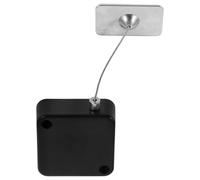 BESTYASH Câble Antivol Rétractable Noir 1 Mètre Verrou, pour Objets | Métal, Acier et Plastique, Protection des Démonstrations, Usage en Magasin ou Salon, pour Éviter les Pertes