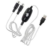 BESTYASH Câble Midi vers USB en Cuivre sans Délai Transmission Midi Stable pour Instruments Électroniques et Travail Partout en Édition Musicale