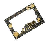 BESTYASH Cadre Photo Papier Noir et Or Épais pour Photomaton an Accessoire Portable et Créatif pour Anniversaires et Mariages