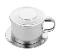 BESTYASH Cafetière Traditionnelle Vietnamienne avec Filtre à Café Permanent en Acier Inoxydable Capacité 200ml, Poignée et Couvercle, pour Maison et Bureau