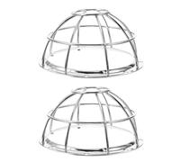 BESTYASH Cage de Protection Métallique Résistante pour Tête de Sprinkler 106-132 MM Lot de 2 Pièces Couvercle Antivol et Antichoc pour Sprinkler Mural Latéral Protection de Capteur de