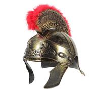 BESTYASH Casque de Soldat Romain Doré pour Costume Médiéval Chapeau Décoratif Unisexe pour Cosplay Fêtes Halloween et Carnaval