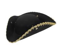BESTYASH chapeau de pirate décor d'halloween bandana pirate chapeau tricorne pour enfants chapeau fou chapeau pirate chapeau pour femme décor de cosplay fournitures de carnaval faux cuir