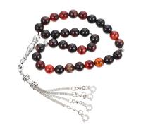 BESTYASH Chapelet Agate Naturel Perles pour Prières Musulmanes Accessoire de Pèlerinage Spirituel Cadeau Intime Famille et Amis Islam