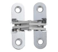BESTYASH Charnière Invisible en Alliage de Zinc Robuste pour Porte D'entrée Couvercle Décoratif Indépendant sans Trace, Charnière Métallique Ajustable 180 Degrés
