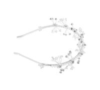 BESTYASH Children's Birthday Crown Headband Lightweight Princess Wedding Hair Accessories Faux Pearl Tiara For Party And Communion