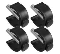 BESTYASH Clips de Fixation pour Béquilles et Fauteuils de Toilette 4 Pièces en Caoutchouc Thermoplastique Inserts Métalliques Renforcés Compatible pour Chaises Percées et Déambulateurs