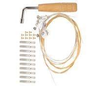 BESTYASH Clou de corde de lyre professionnel Cheville de lyre 1 Set de remplacement pour lyre cithares à avec kit d'outils d'instrument de e réglage, standard tension, pièces de lyre