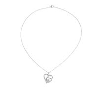 BESTYASH Collier Pendentif Empreinte De Patte Cœur En Cristal Léger Pour Femmes, Bijou Animal Au Design Symbole D'amour, Chaîne, Présent Pour Passionnées D'animaux, Usage Quotidien