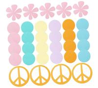 BESTYASH Confettis de Papier Arc-en-Ciel 100 Pièces pour Décoration de Table Chutes de Papier Rondes Multicolores Confettis de Fleurs pour Mariage Anniversaire Shower et Fête