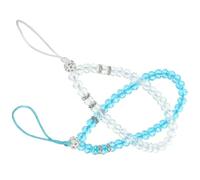 BESTYASH Corde pour Suspendre un Téléphone Portable en Cristal Bleu et Blanc, Facile à Installer, Sécurise Votre Mobile, Lot de 2 Pièces comme Présent D'anniversaire