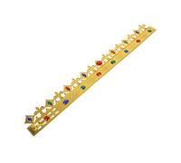 BESTYASH Couronne Roi pour Garçon Fille Costume Médiéval Accessoire et Confortable pour Fête Halloween Déguisement Princesse et Cosplay