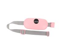 BESTYASH Coussin Chauffant Menstruel avec Vibration et Chauffage Rapide Ceinture Abdominale Chauffante Portable pour Soulager les Crampes Niveaux de Température Réglables