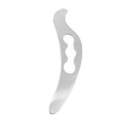 BESTYASH Couteau Fascial Gua Sha Outil De Grattoir Musculaire Visage Gua Sha Grattoir De Massage En Métal Outils De Massage Planche à Gratter Acier Inoxydable Silver