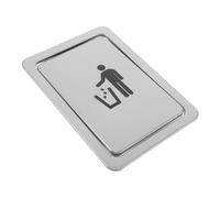 BESTYASH Couvercle de Poubelle Encastré Acier Inoxydable Couvercle de Trappe pour Chute de Déchets sur Plan de Travail Étanchéité Renforcée avec Étiquette Visible Adapté Aux Découpes pour