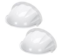 BESTYASH Couvercle de Protection pour Caméra de Sécurité 2pcs en Plastique Blanc, Facile à Installer, Protège la Pluie Débris, pour Usage Extérieur