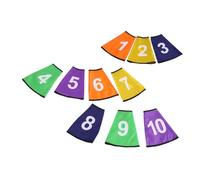 BESTYASH Couvercles de Protection Numériques Colorés pour Seaux à Numéros Résistants et Réutilisables pour Délimitations Intérieures et Extérieures