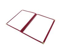 BESTYASH Couverture de Menu Transparente Pages Vues Rouge Protège et Met Valeur les Menus pour Restaurants Bars et Cafés