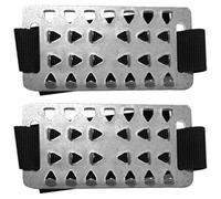 BESTYASH Crampons Neige Randonnée Antidérapants en Acier Inoxydable 26 Dents, Couvre-Chaussures D'extérieur Noir pour Camping et Jogging, Grip Risque de Glissade