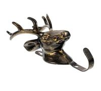 BESTYASH Crochet Mural Décoratif de Tête de Cerf Crochet Suspendre Incurvé en Plastique Résistant Capacité 45 Kg Cintre pour Usage Domestique et Rangement Chambre ou Salon